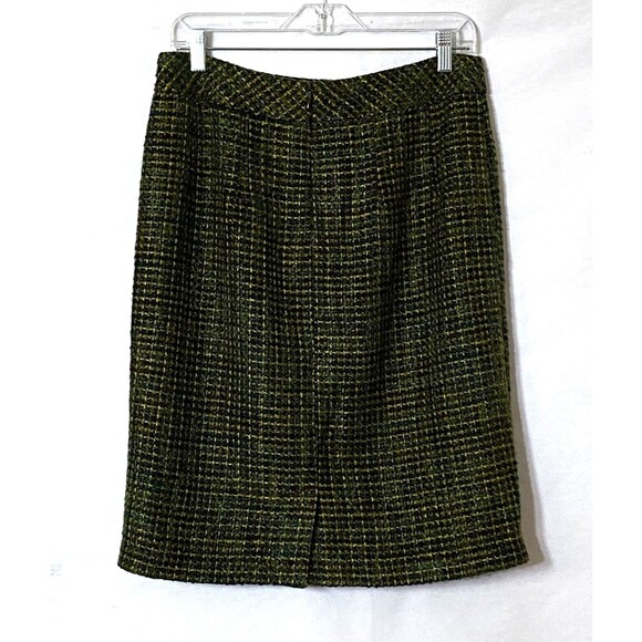 Coldwater Creek Tweed Pencil Skirt Womens Size 10 Multicolor Lined Wool Blend - Picture 5 of 14